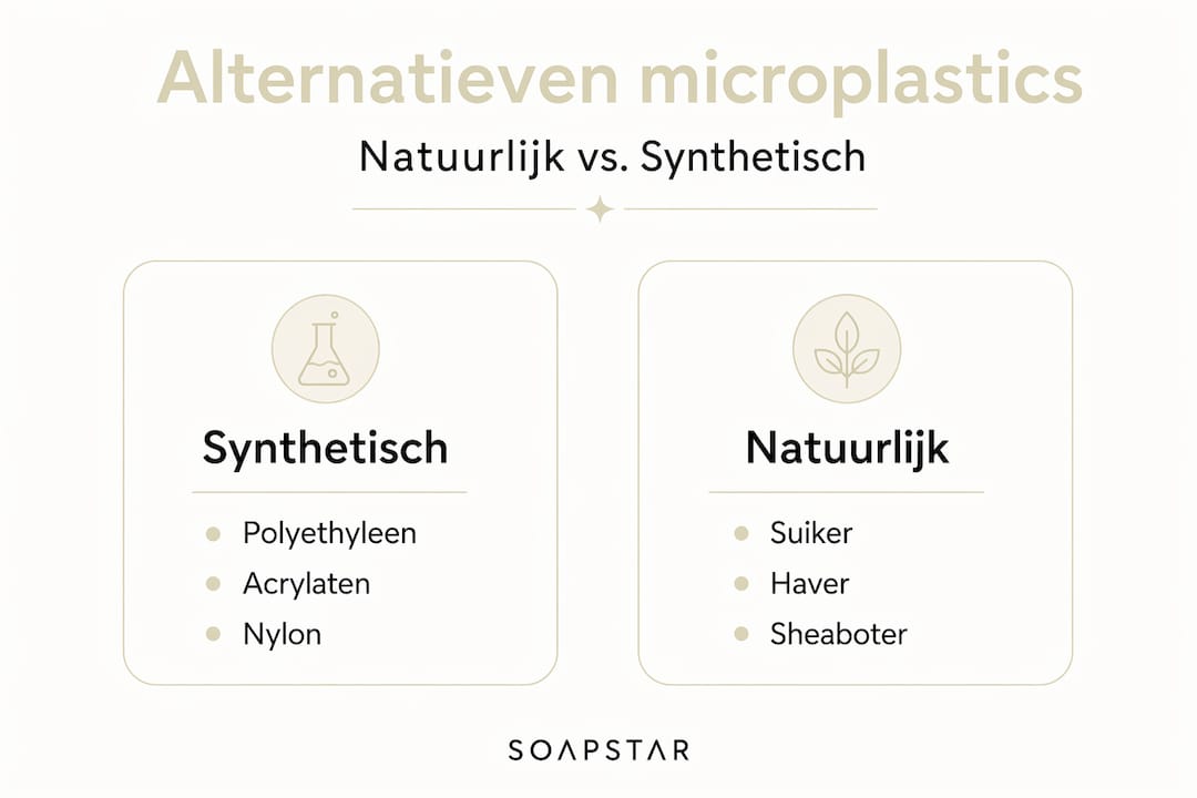 Infographic: milieuvriendelijke alternatieven voor microplastics in verzorgingsproducten