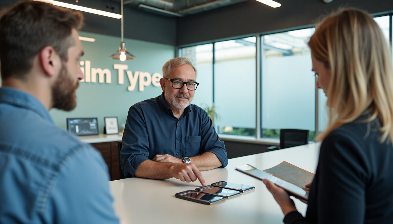 Professional explains window tint film types using real samples