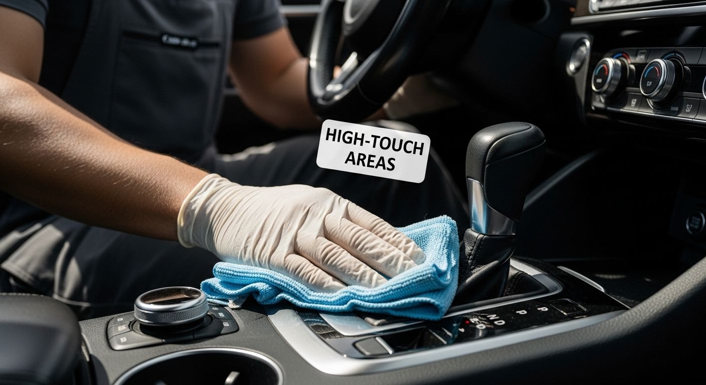 high-touch car surfaces