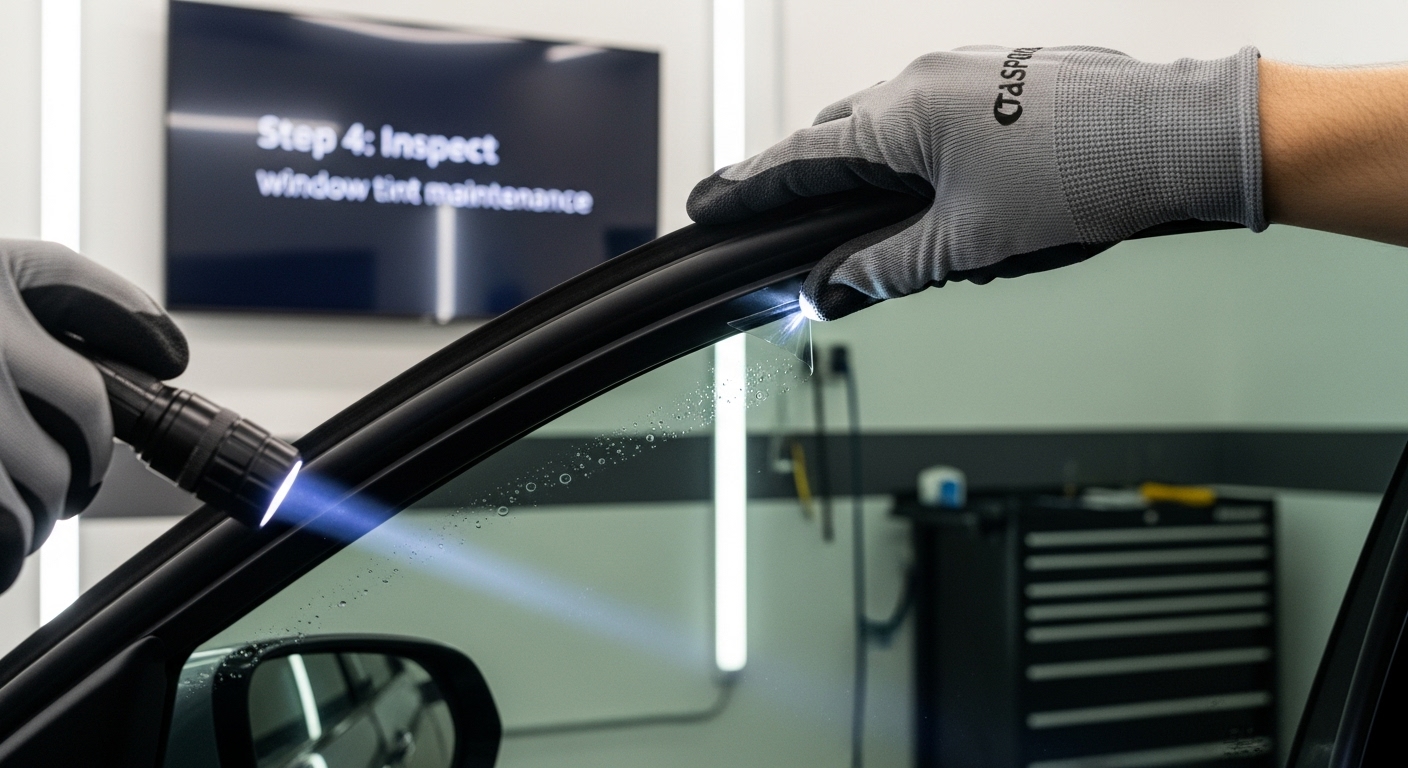 window tint inspection damage