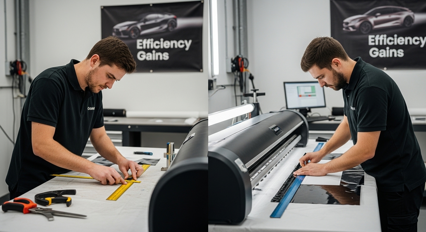 PPF software manual cutting comparison