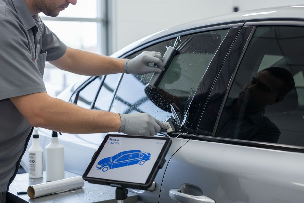 window tint precut installation