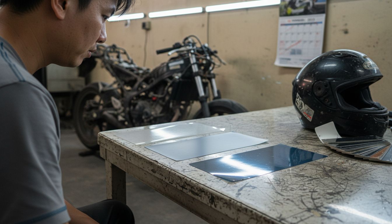 Comparison of different motorcycle PPF film types