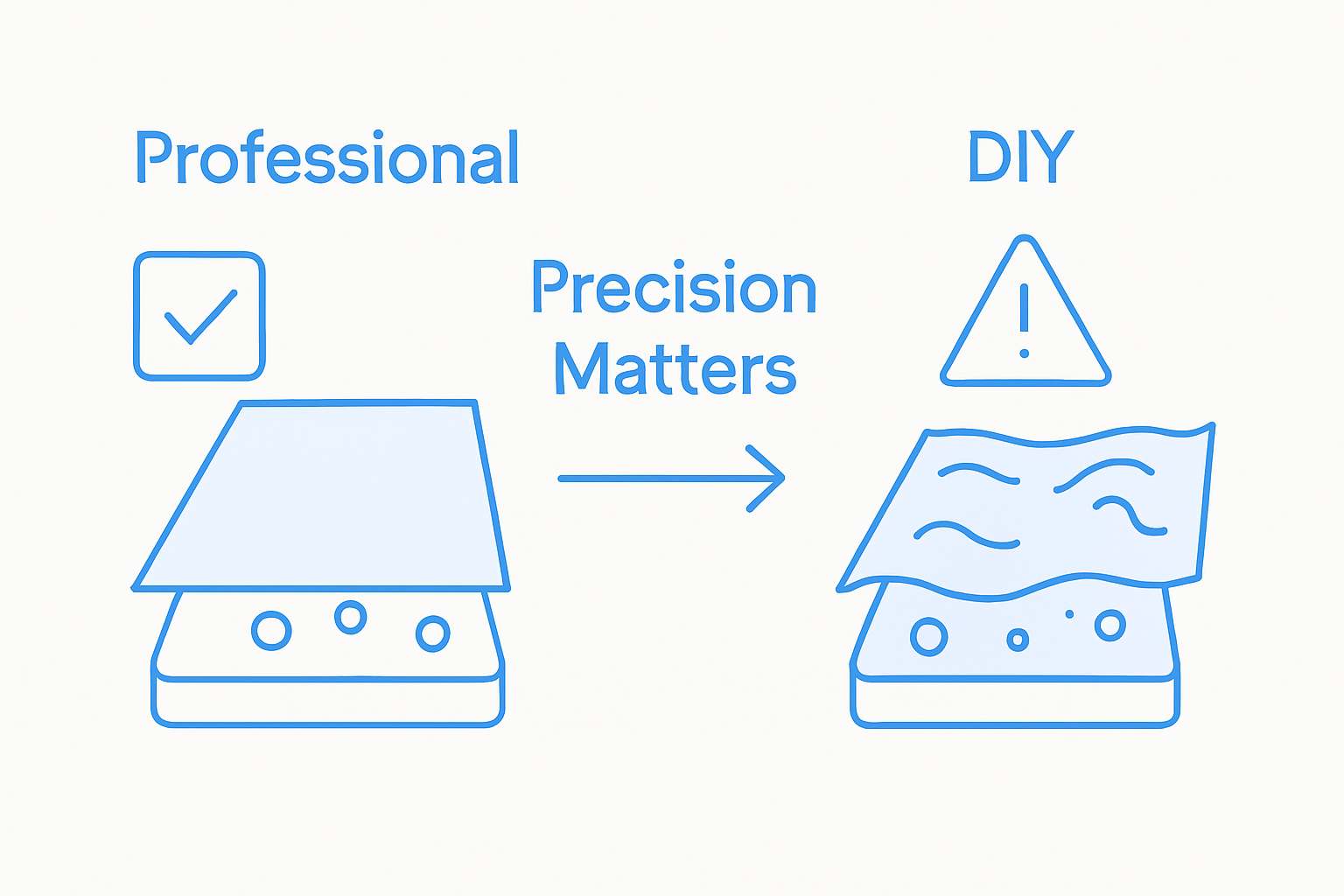 Infographic showing pro vs. DIY PPF install