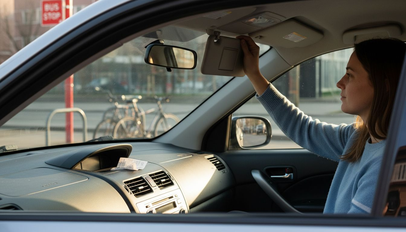Tinted car windows reduce sun glare interior