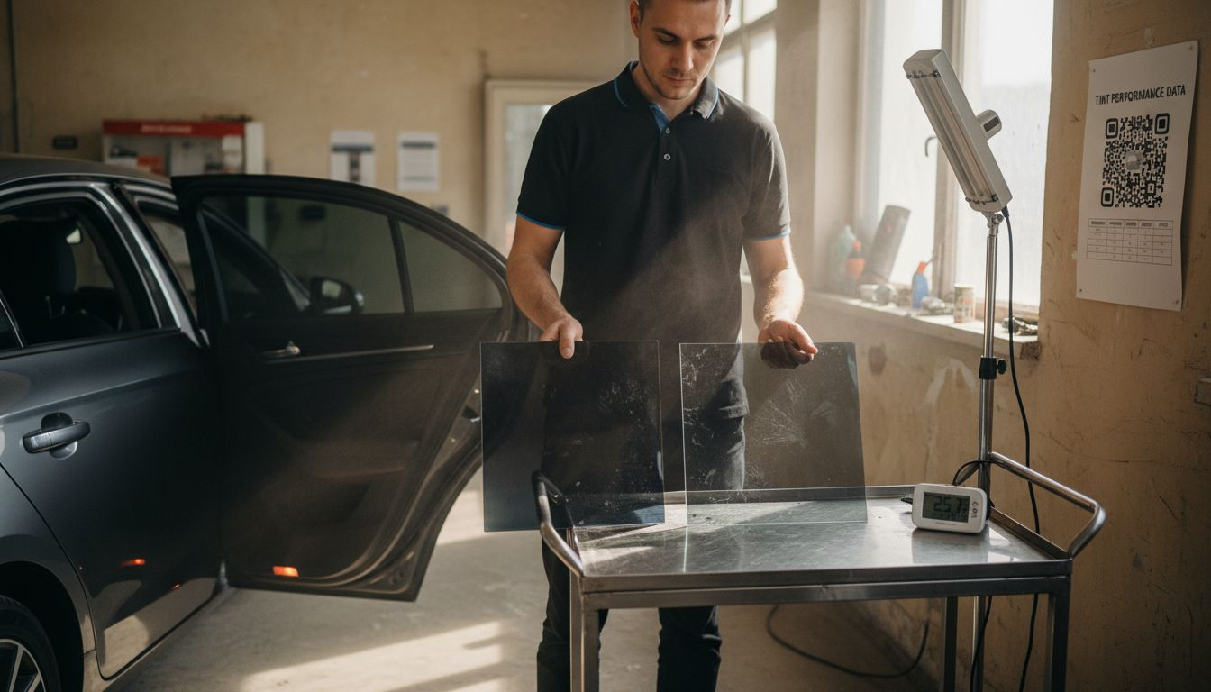 Ceramic versus carbon tint performance test