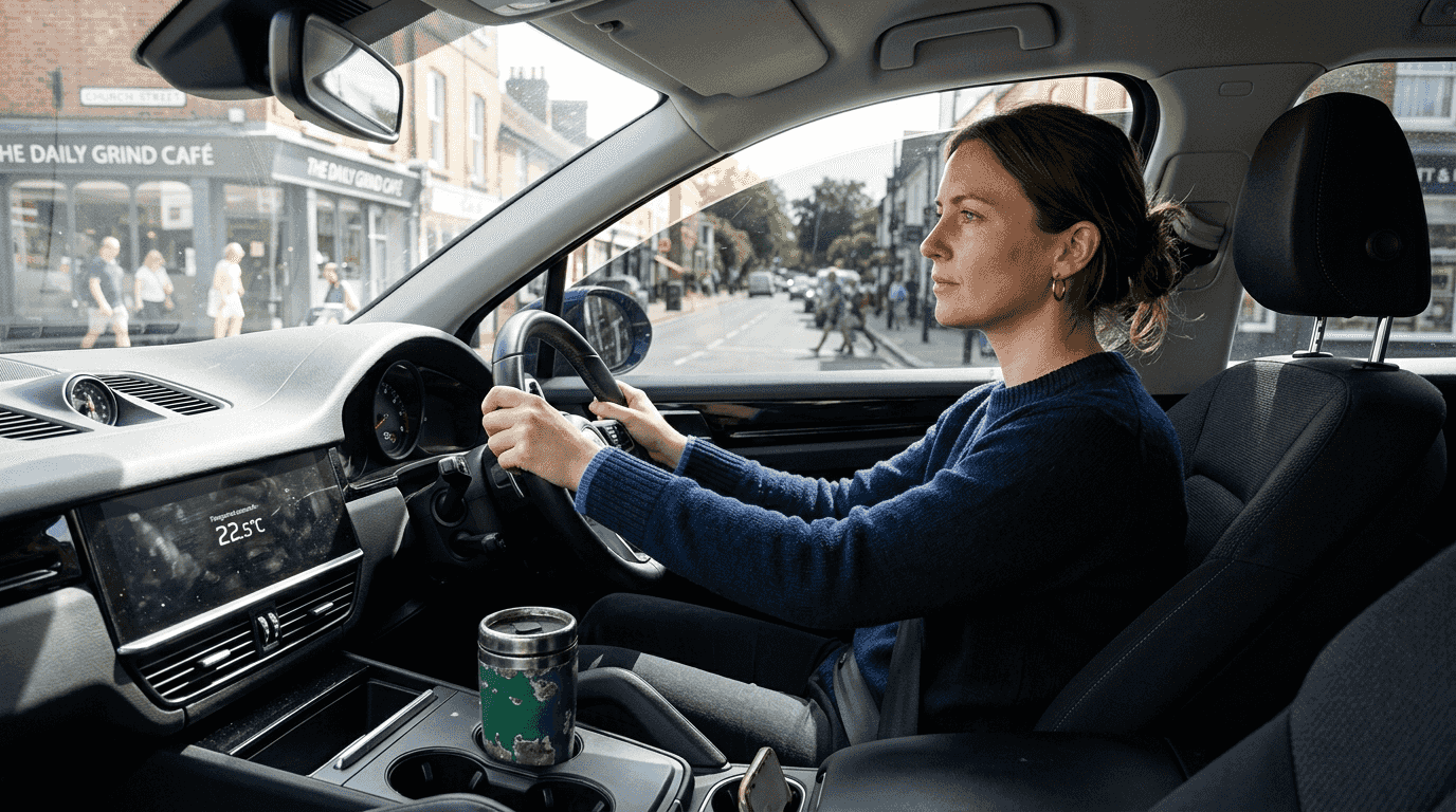 Driver views through ceramic window tint