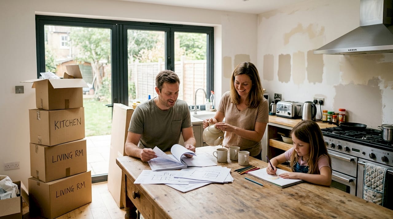 Family enjoys renovated London living space