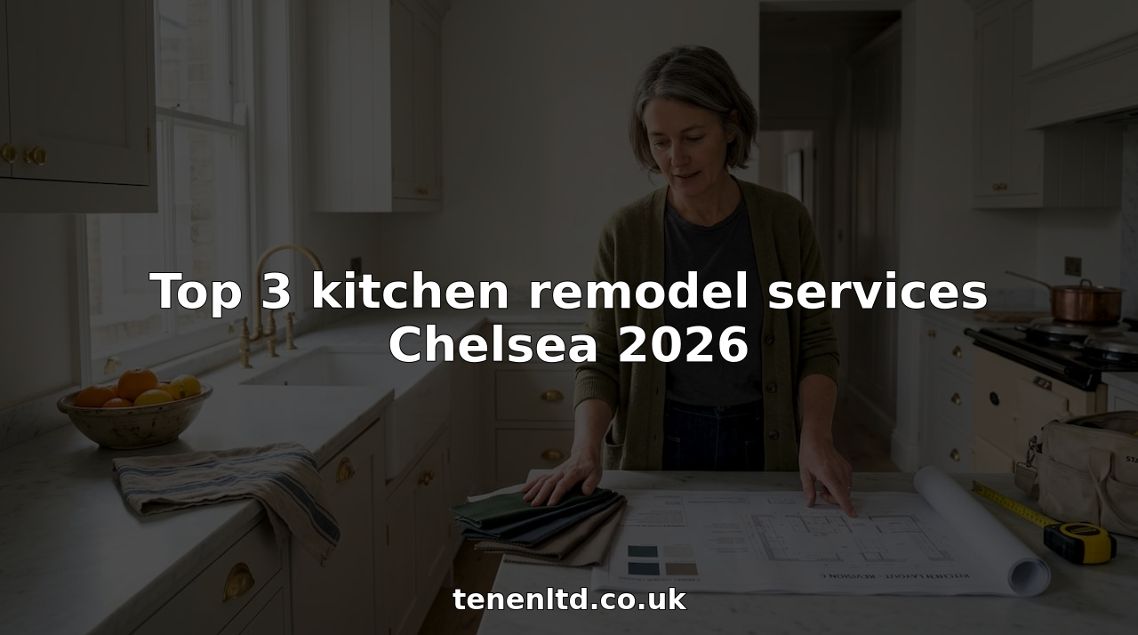 Homeowner reviews kitchen remodel design at island