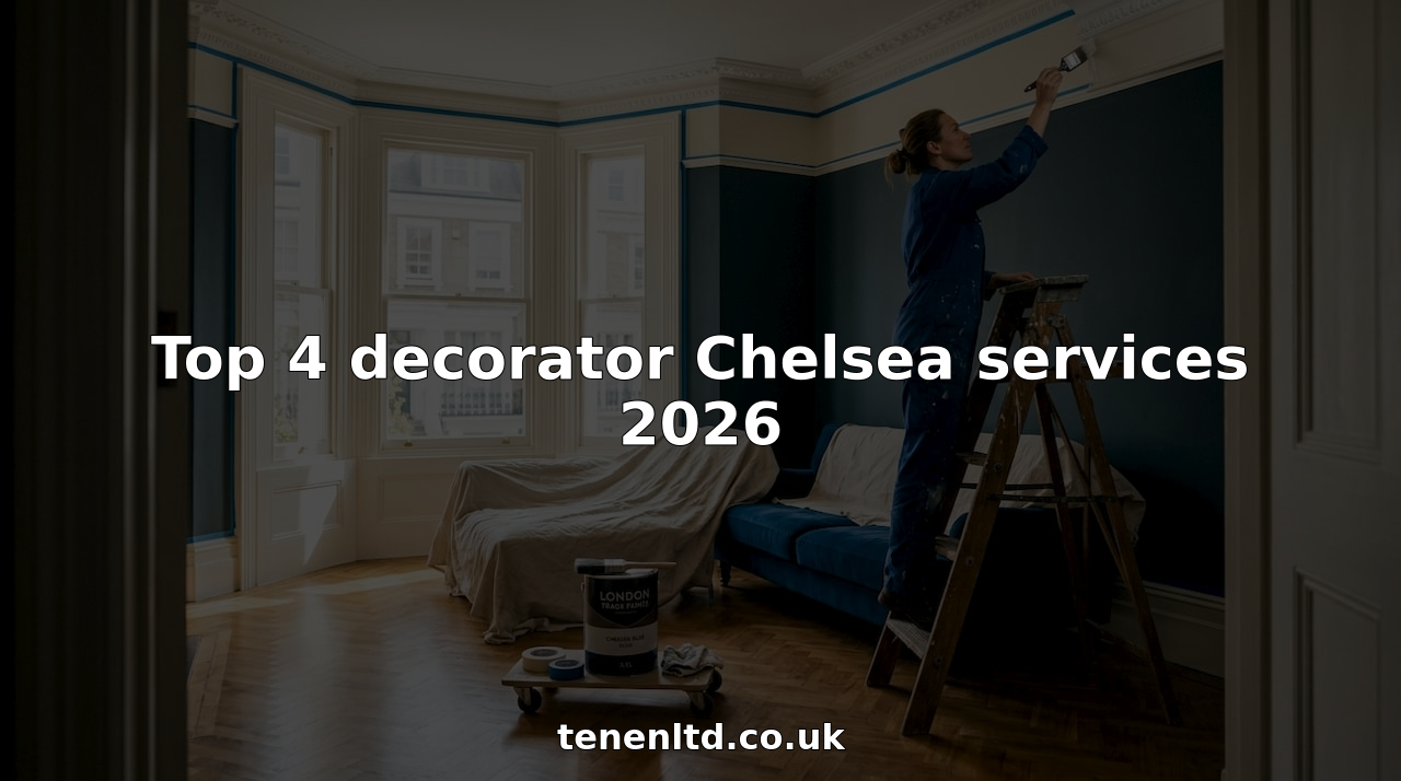 Decorator painting Chelsea living room moldings