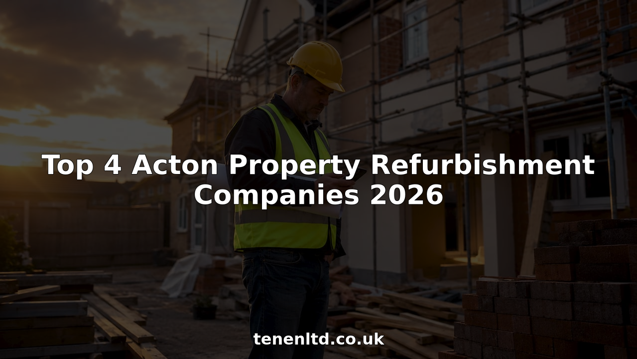 Site manager reviewing Acton house refurbishment