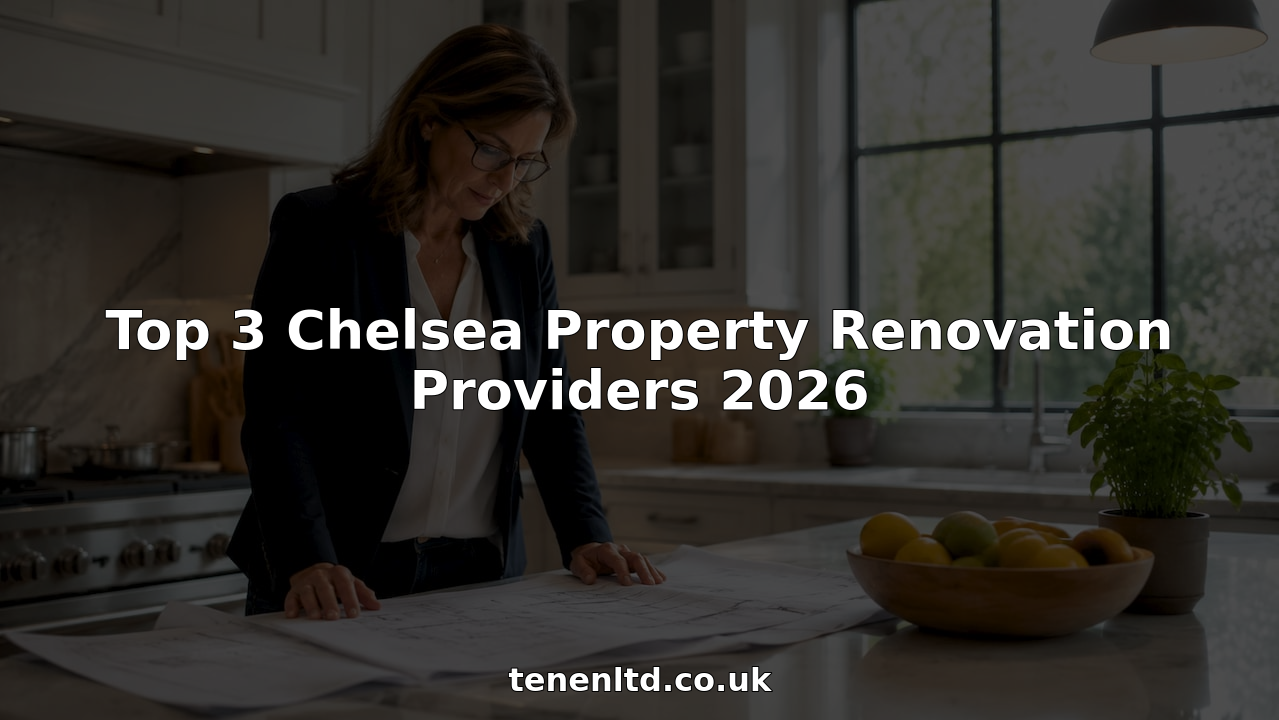 Woman reviewing Chelsea property renovation plans