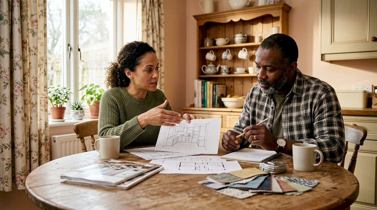 London couple planning home remodeling