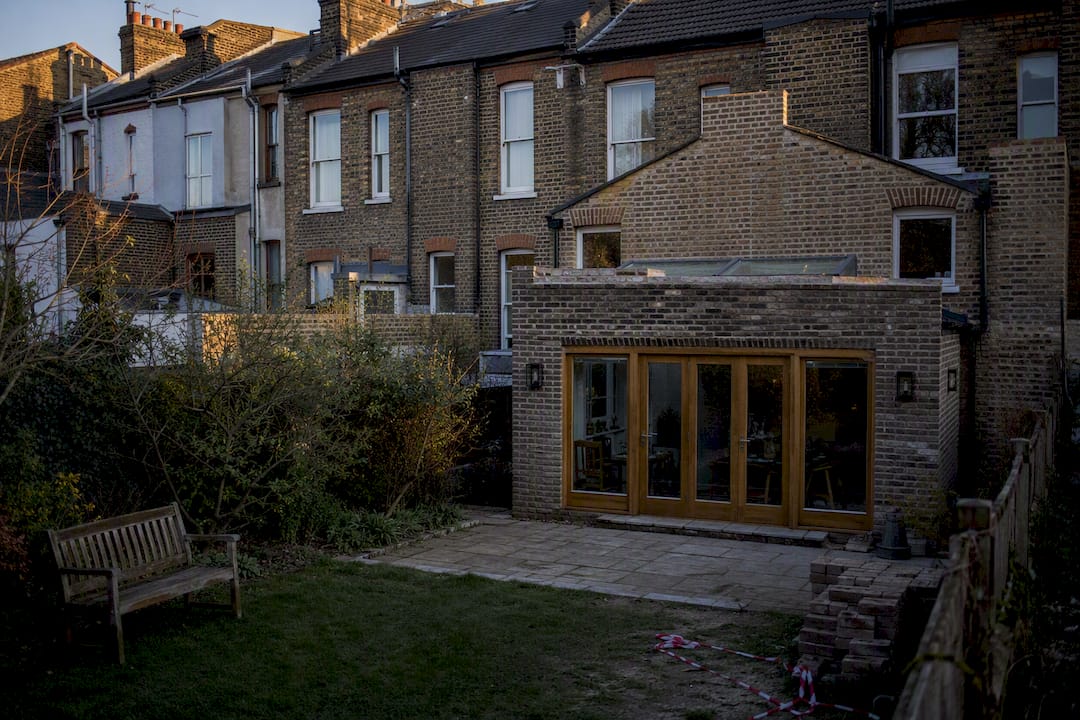 Rear Victorian house with permitted development extension