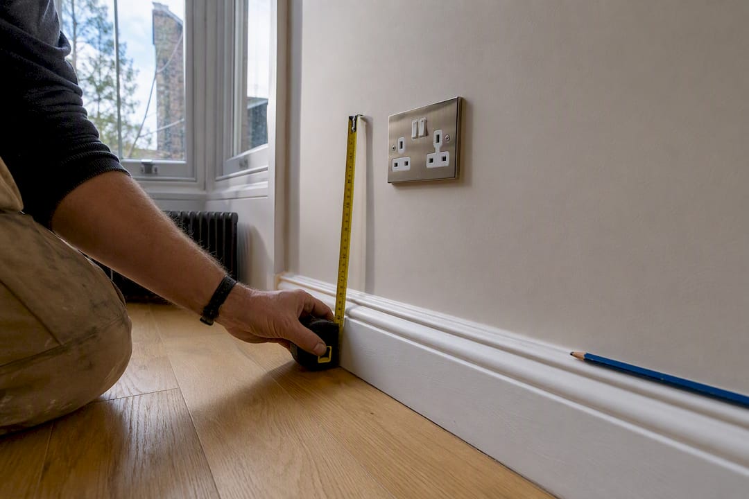 Socket positioned at accessible height in Edwardian home