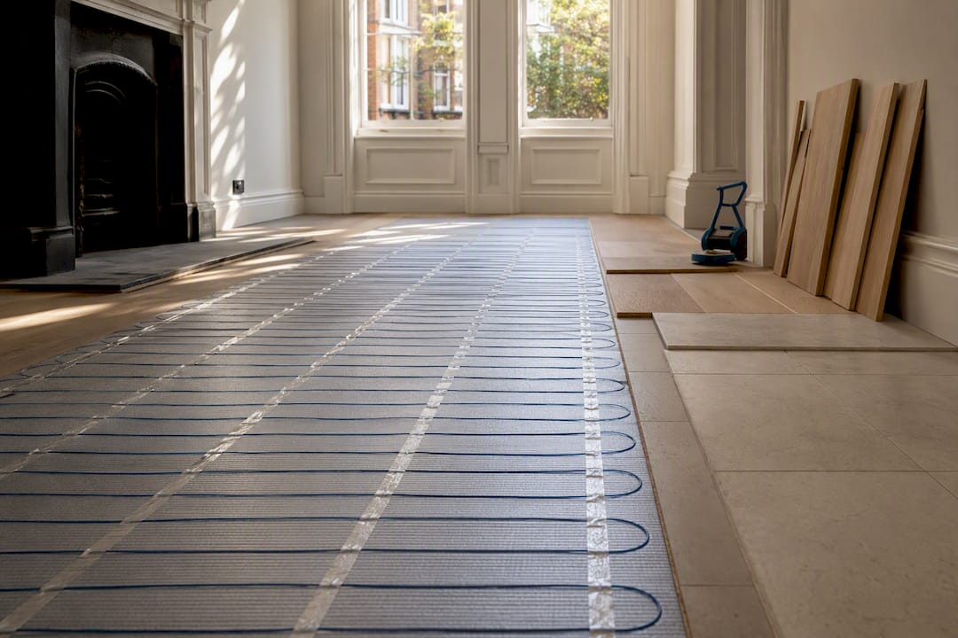 Underfloor heating installed in London townhouse