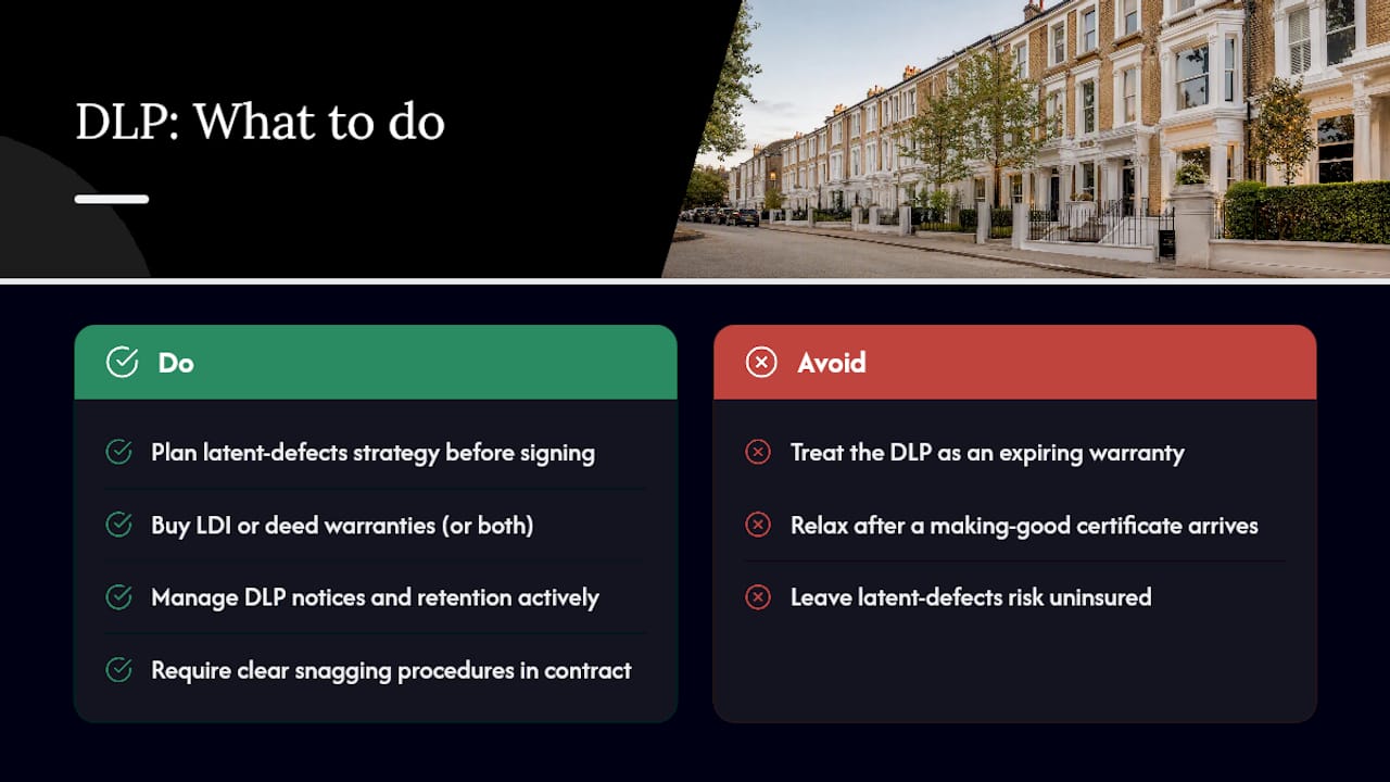 Why most homeowners misunderstand the defects liability period — overview diagram