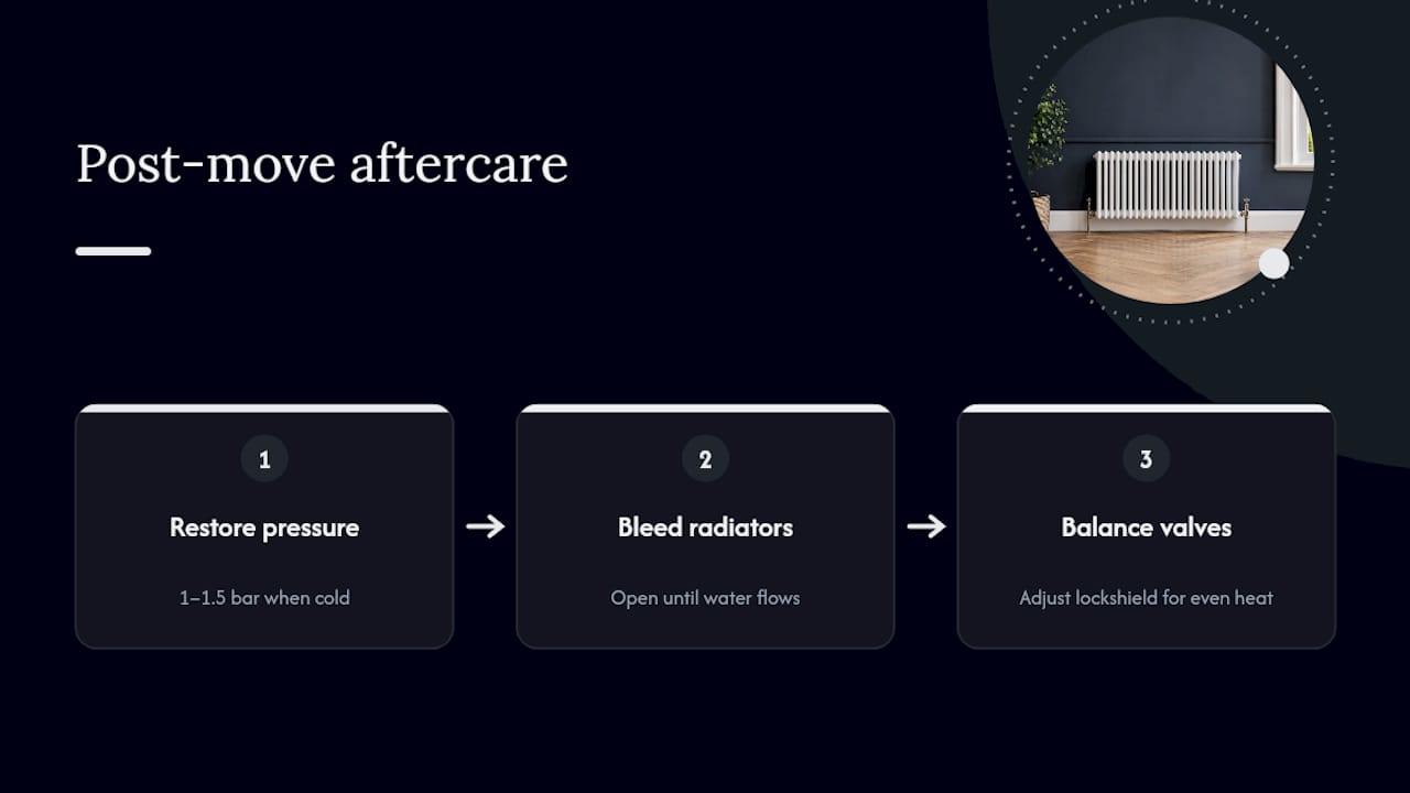 Three steps for radiator system aftercare