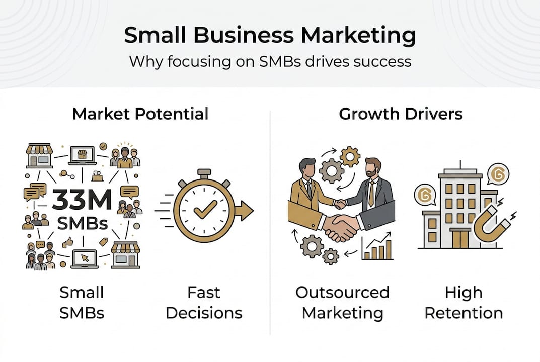 Infographic highlights small business marketing benefits