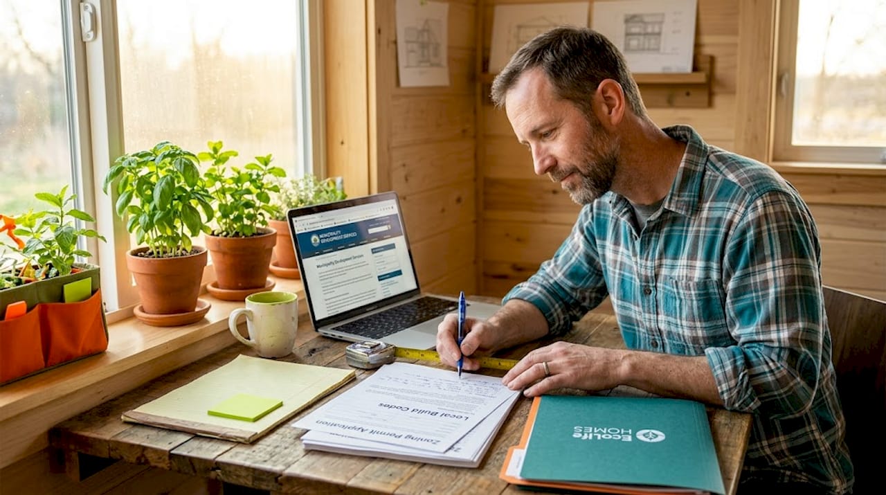 Homeowner reviews tiny house zoning rules