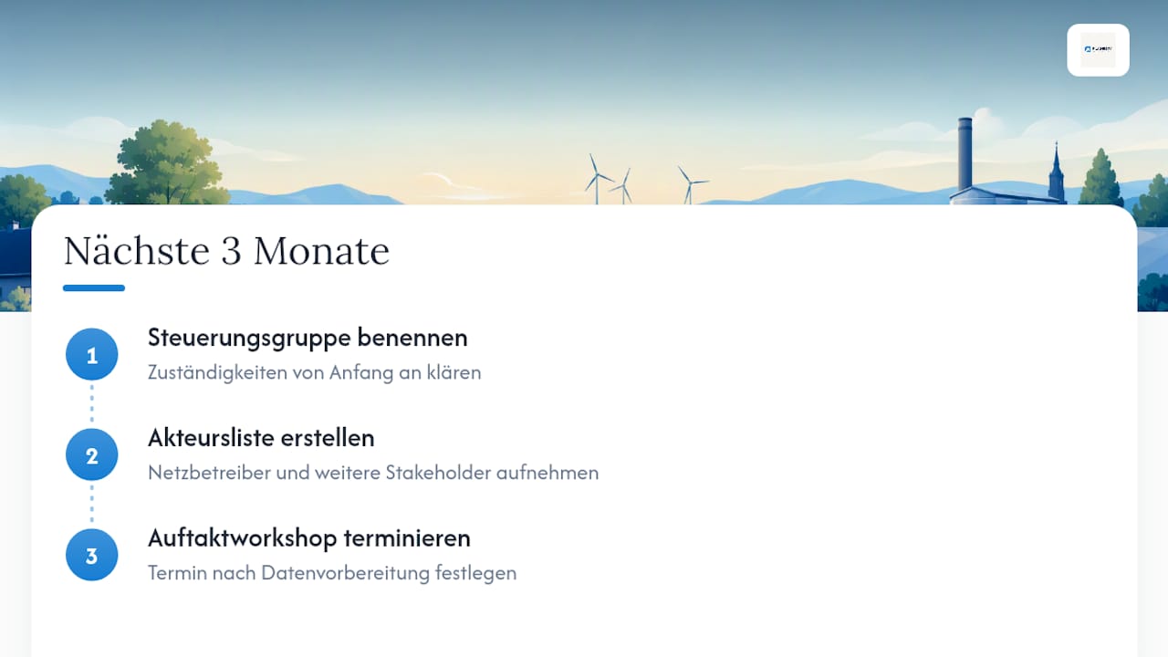 Praxisreflexion: Was in der Wärmeplanung wirklich zählt — overview diagram