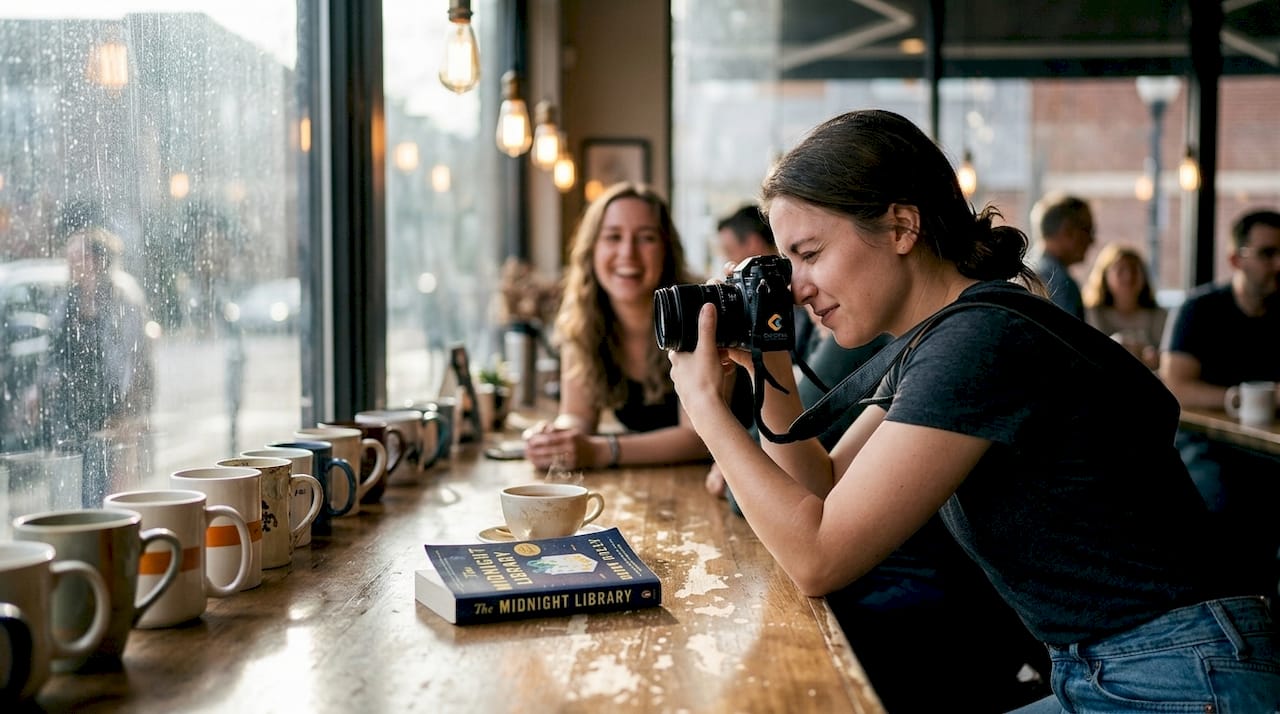 Bokeh effect photo with out-of-focus background