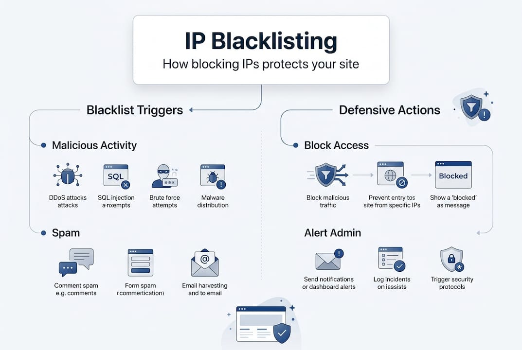 Infographic explains IP blacklisting key points