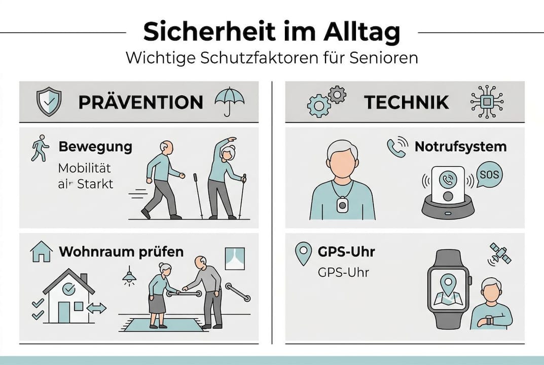 Grafik: Wichtige Schutzfaktoren im Alter