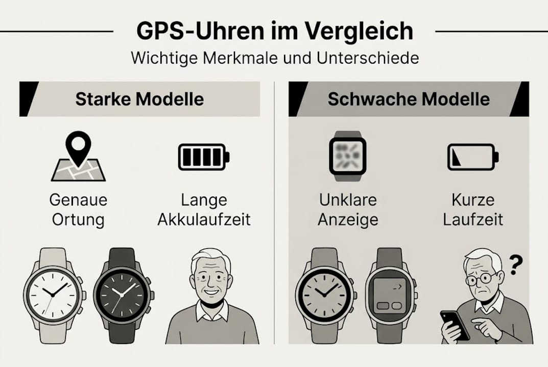 Übersicht: Die Stärken und Schwächen von GPS-Uhren auf einen Blick