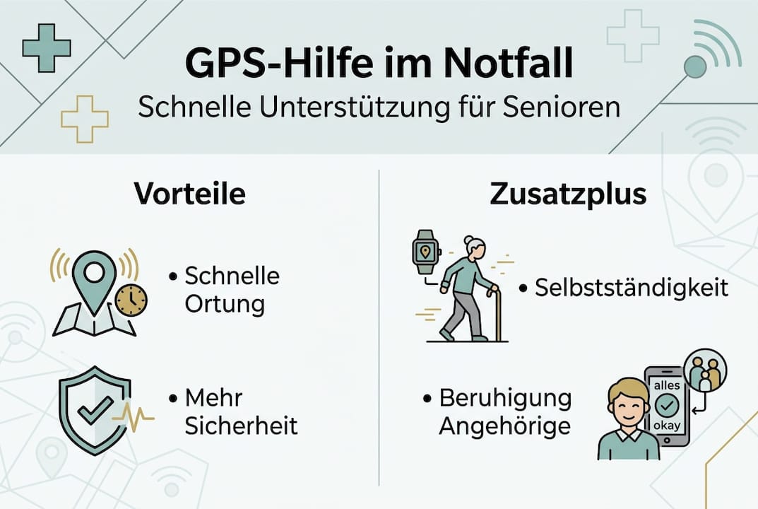 Infografik: Wie GPS Senioren im Notfall Sicherheit gibt