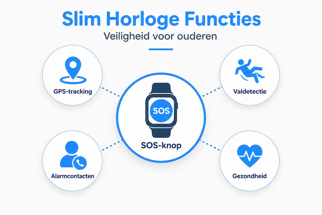 Infographic: De belangrijkste functies van een smartwatch op een rij