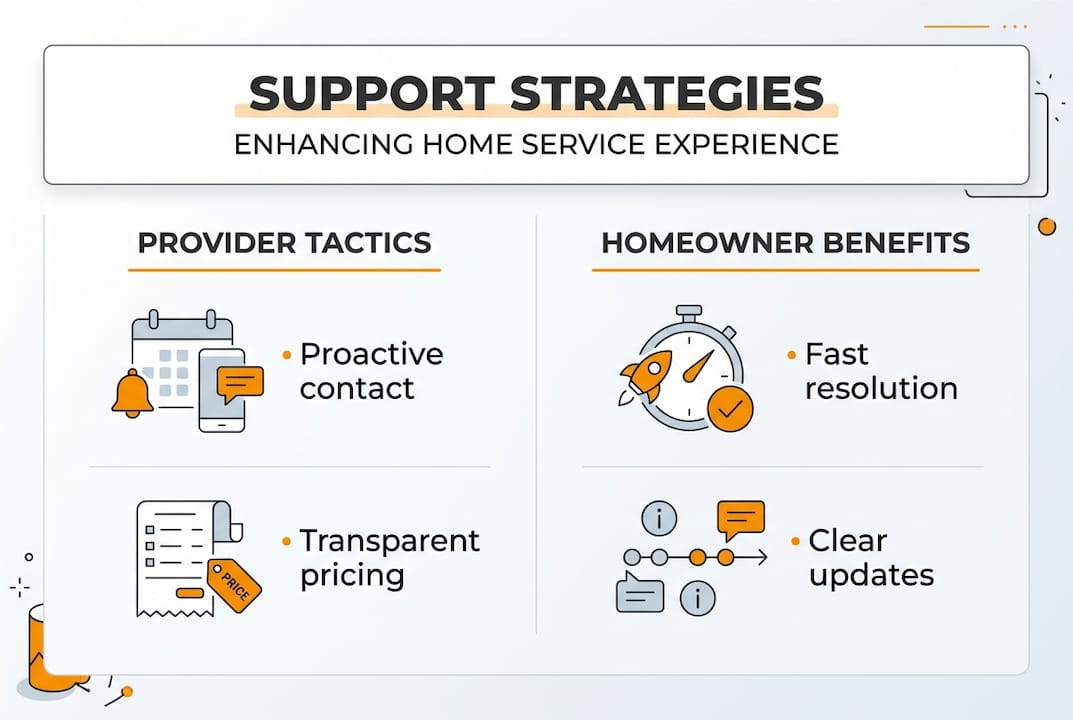 Infographic on home service support strategies