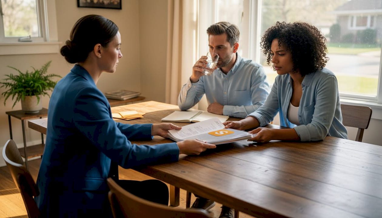 Agent sharing home service records with buyers