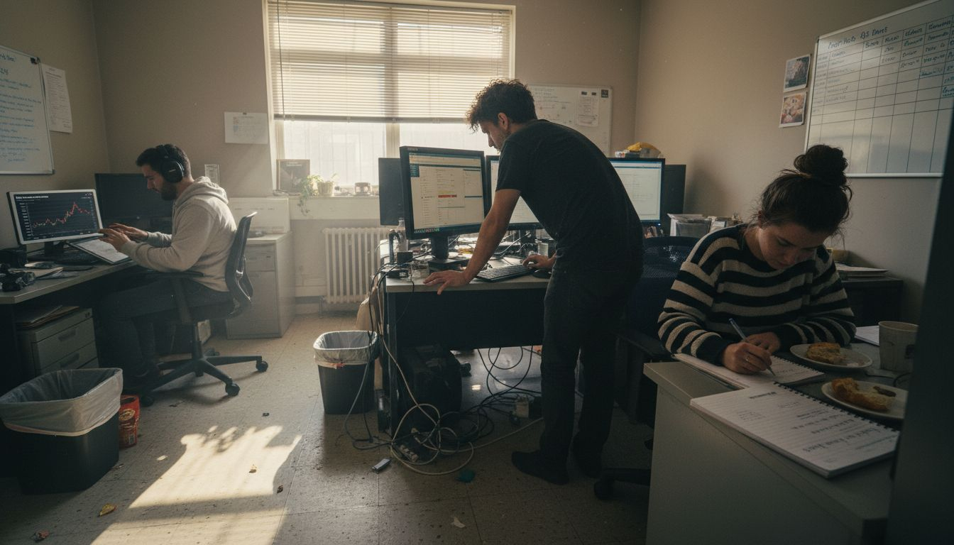 Crypto team creating organic campaign content