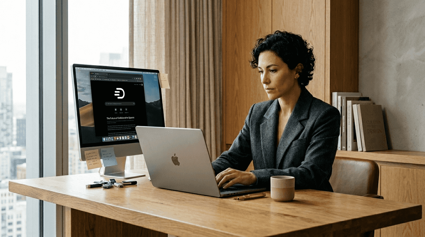 Office worker searching efficiently in Chrome