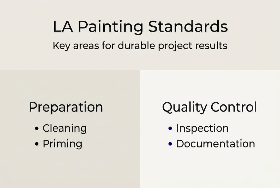 Infographic summarizes LA painting standards