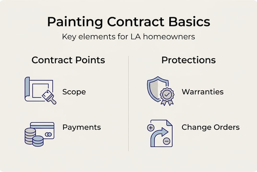 Infographic of painting contract essentials