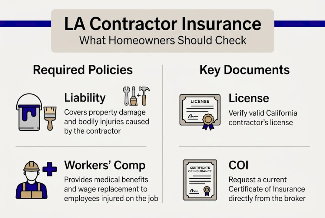 Infographic LA painting contractor insurance