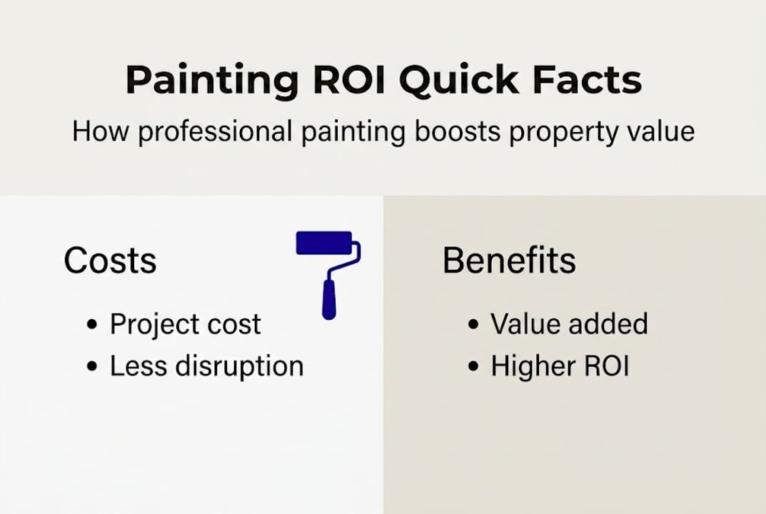 Infographic on painting ROI and property value
