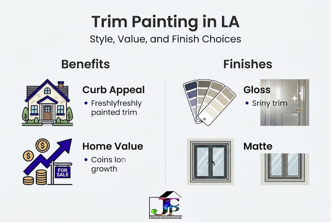 Infographic on LA trim painting style and value
