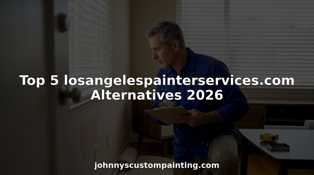 Painting contractor doing home evaluation in living room