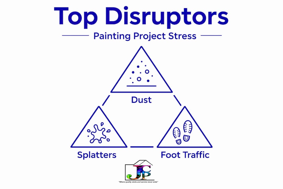 Hierarchy infographic of top painting project disruptors