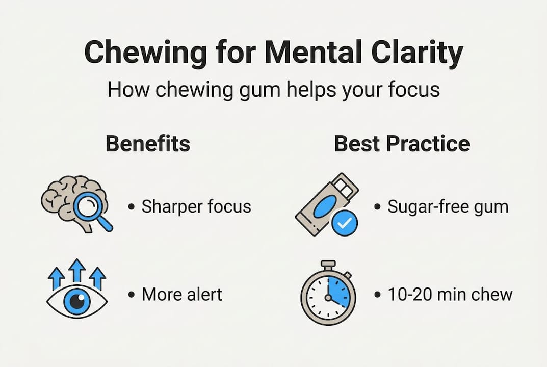 Infographic on chewing gum’s cognitive benefits