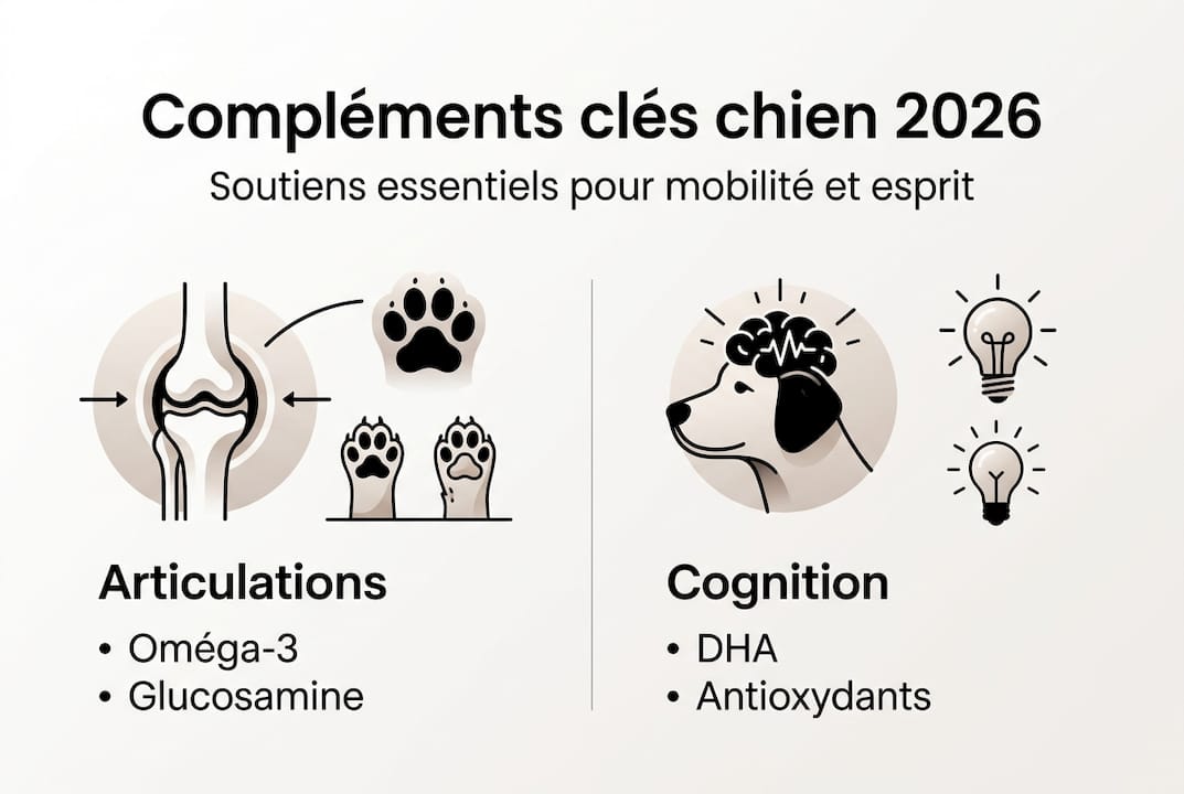 Les essentiels à connaître sur les compléments alimentaires pour chiens – Infographie