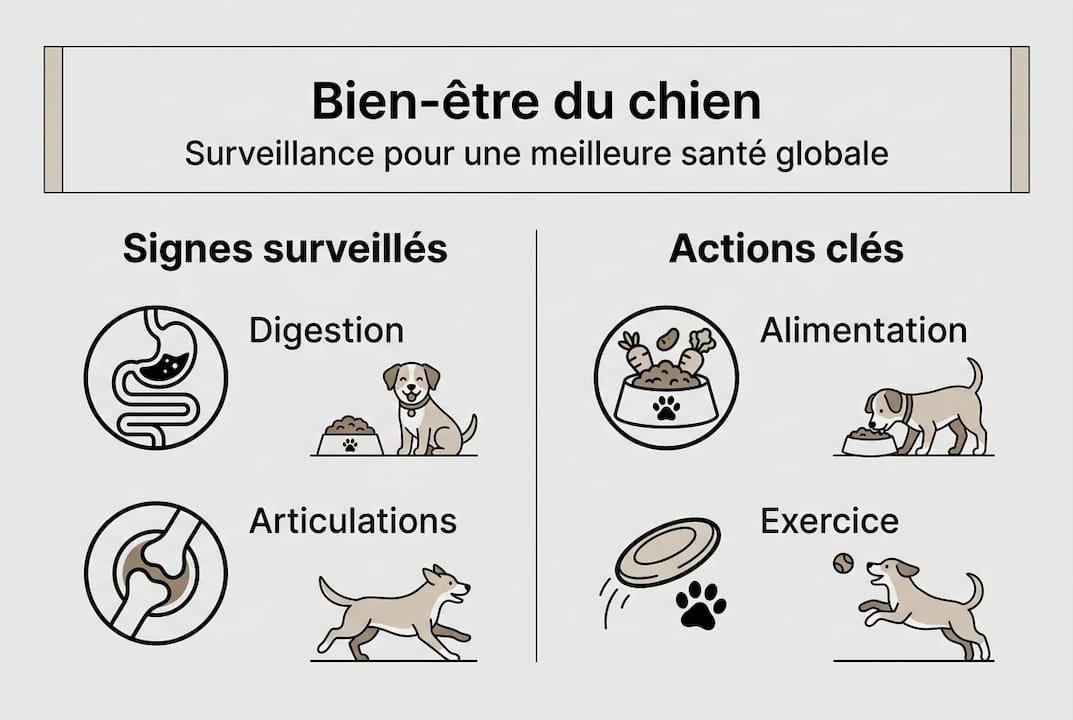 Infographie : comment reconnaître le bien-être de votre chien et les gestes essentiels à adopter