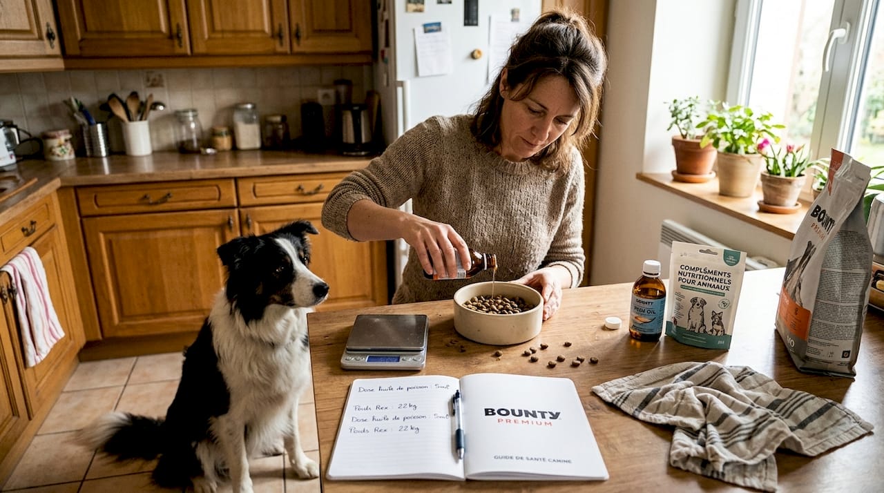 Comment doser l’huile de complément pour votre chien lors de la préparation des repas