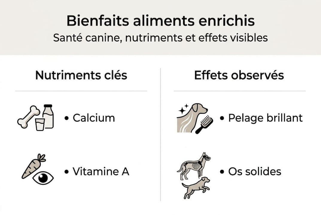 Infographie : pourquoi intégrer des aliments enrichis dans l’alimentation de votre chien ?
