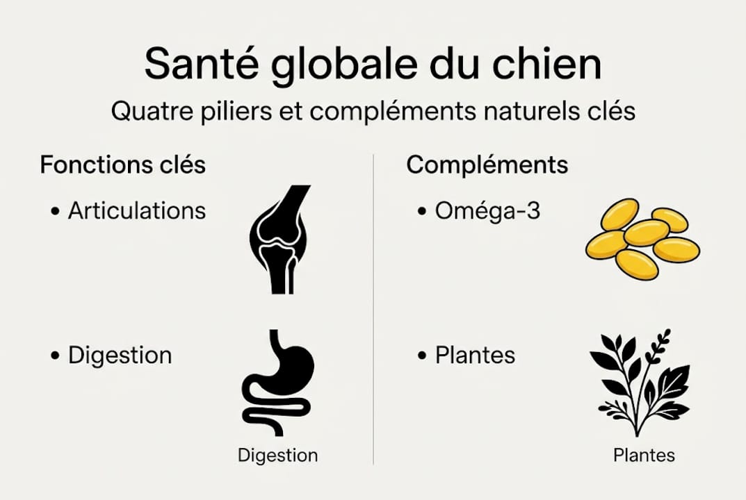 Infographie : Les indispensables et les petits plus pour la santé de votre chien