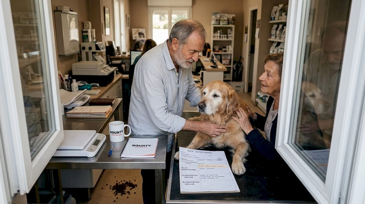 Bilan nutritionnel vétérinaire pour chien senior