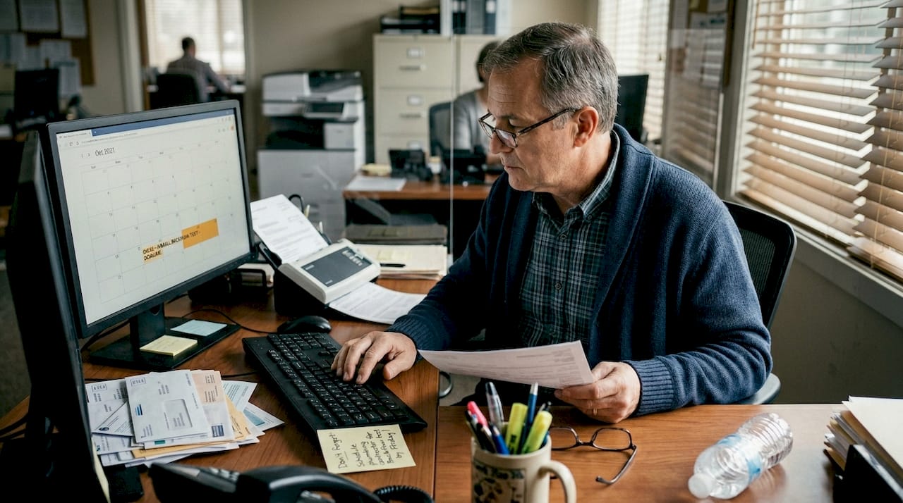 Property manager scheduling annual backflow inspection